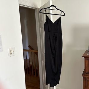 Black Wrap Maxi Dress